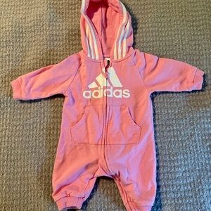 Adidas Kids Pink Zip-Up